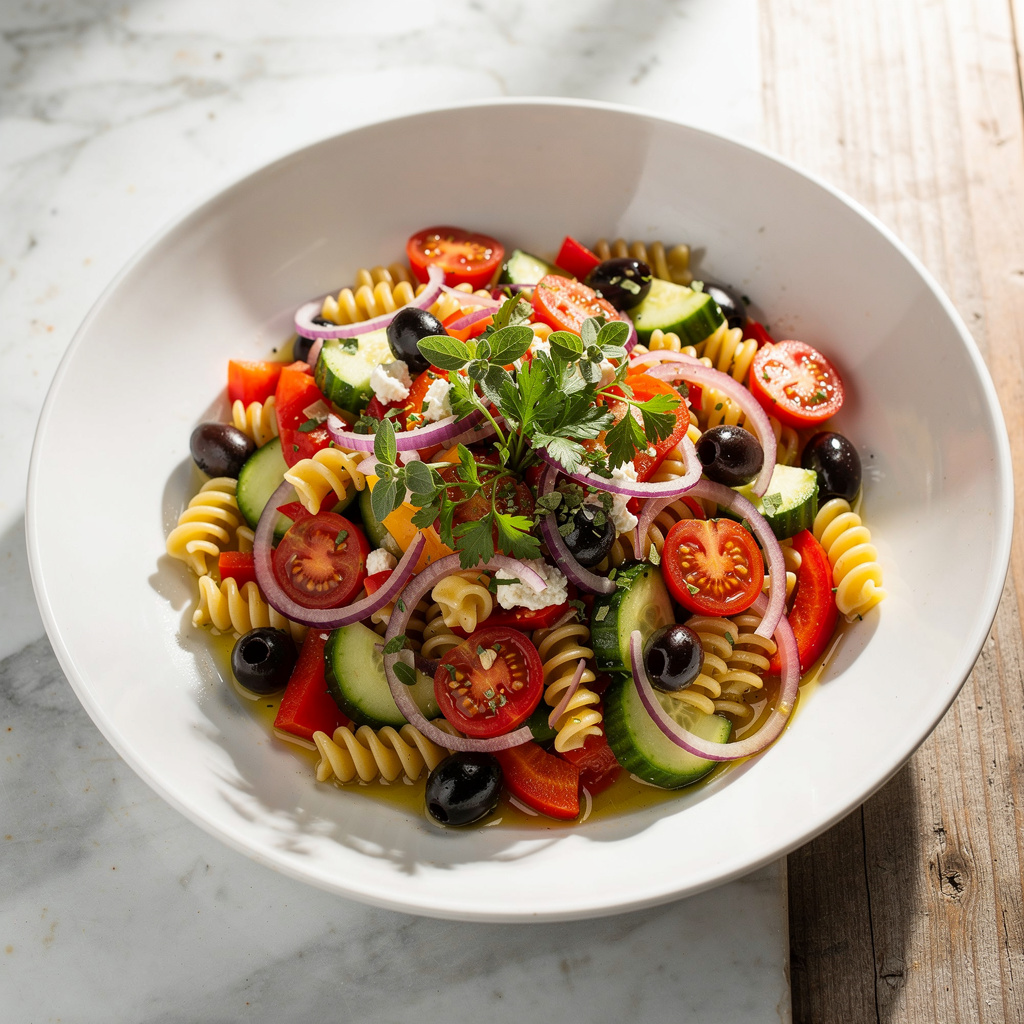 Greek Pasta Salad Recipe
