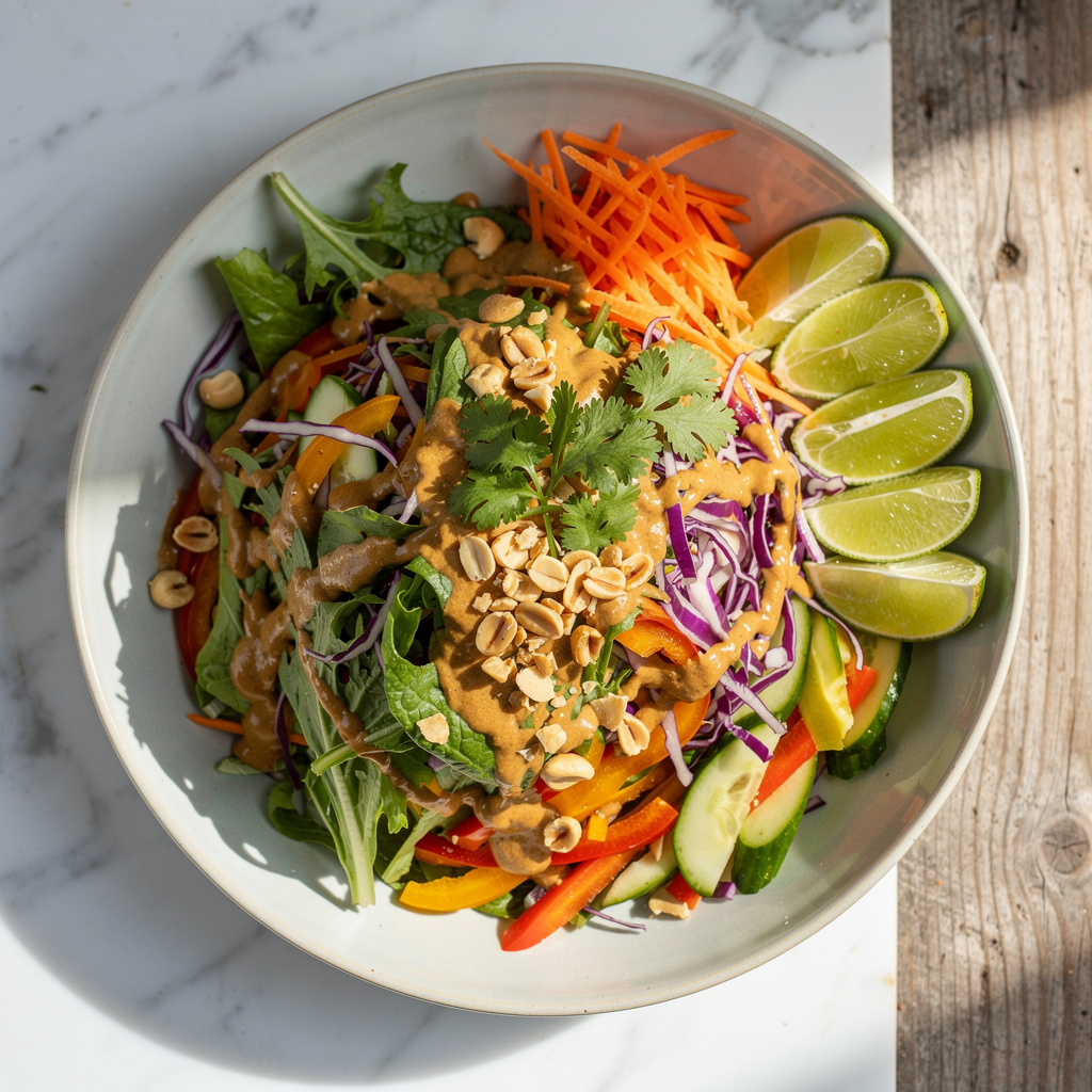 Thai Salad with Peanut Dressing