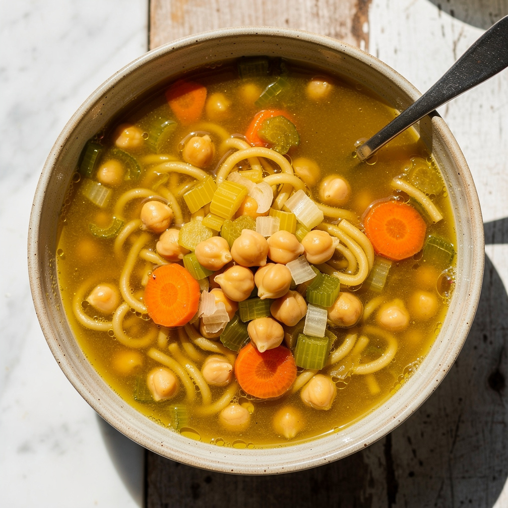 Chickpea Noodle Soup