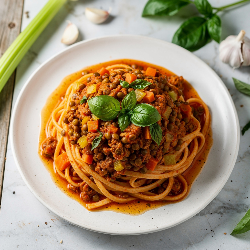 Easy Lentil Bolognese (Vegan!)