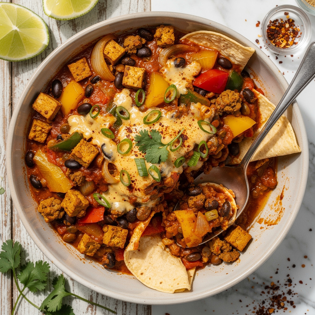 Vegan Enchilada Casserole (Protein-Rich!)