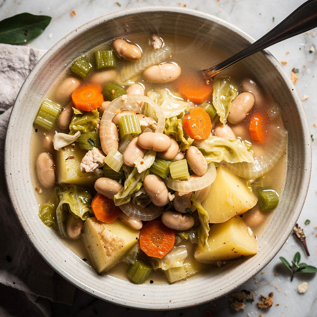 Irish White Bean and Cabbage Stew