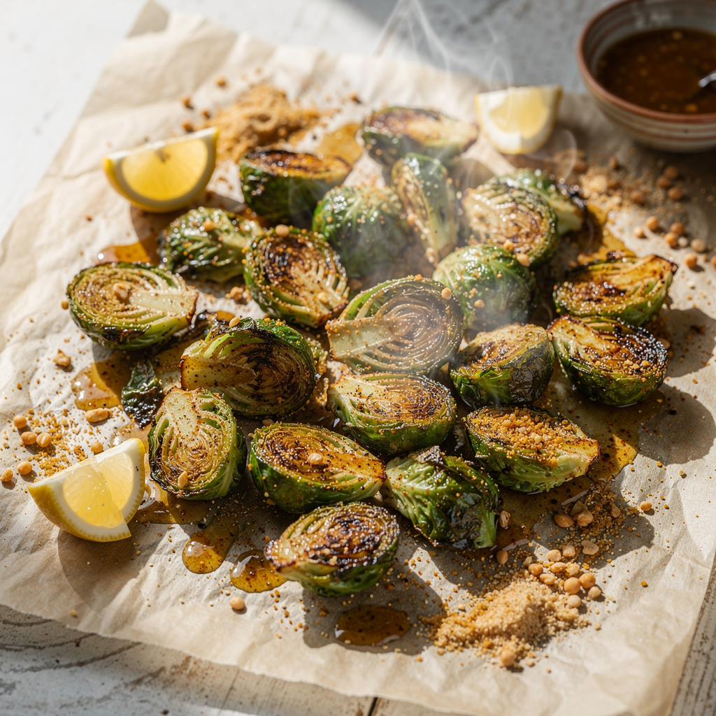 Spicy Roasted Brussels Sprouts