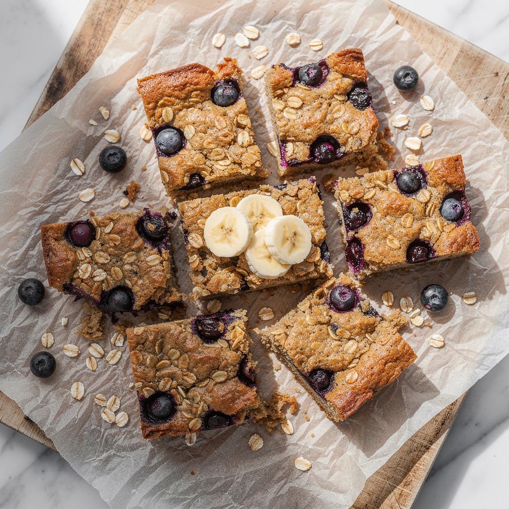 Banana Blueberry Bars