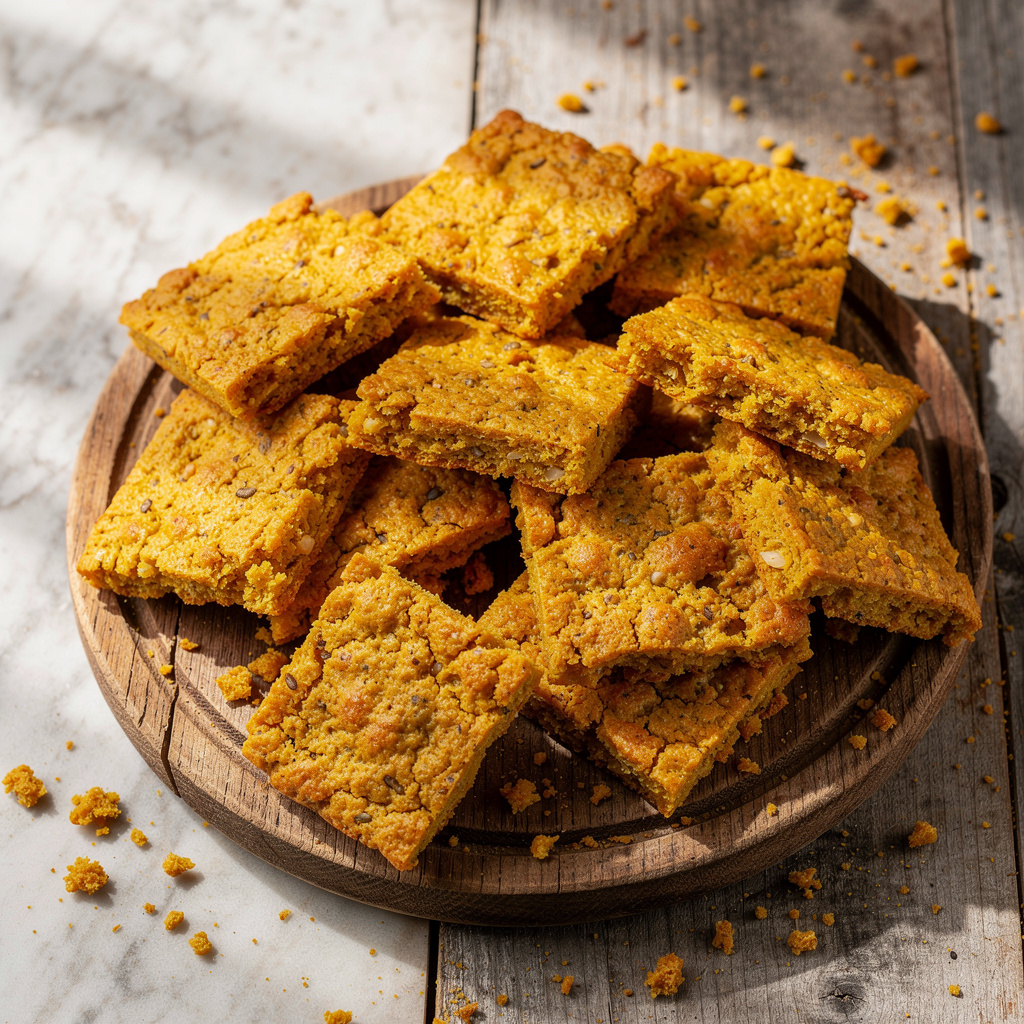 Vegan Cheesy Crackers