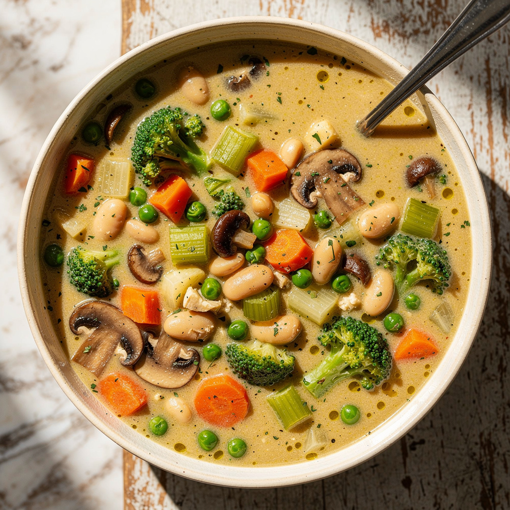 Vegetable Pot Pie Soup