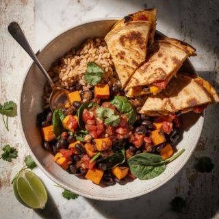 Black Bean and Sweet Potato Quesadillas