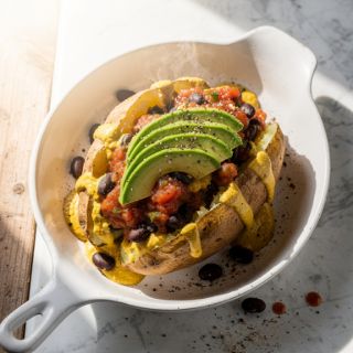 “Nacho” Vegan Baked Potato