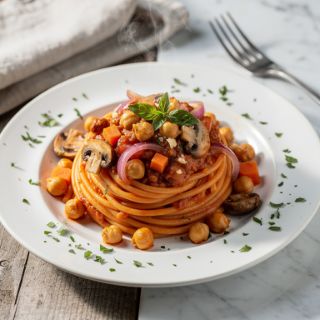 Quick Chickpea Bolognese