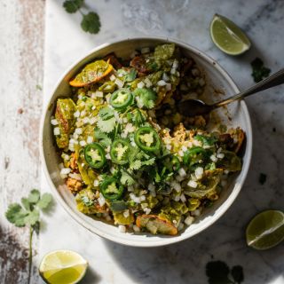 Healthy Salsa Verde Taco Casserole