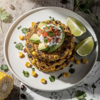 Corn and Black Bean Cakes