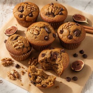 Spiced Walnut & Fig Muffins