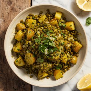 Warm Lentil & Potato Salad