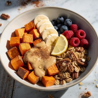 Sweet Potato Tahini Breakfast Bowl