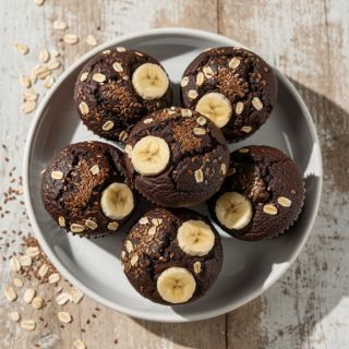 Dark Chocolate High-Protein Muffins