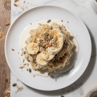 Banana Hemp Seed Breakfast Quinoa