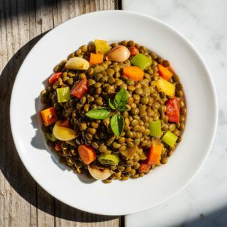 Easy Green Lentils in the Instant Pot