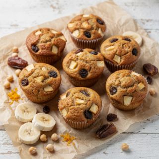 Mini Apple-Raisin Muffins