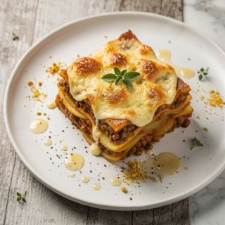 Vegan Pastitsio with Lentils (Greek Lasagna)