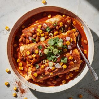 Bean & Corn Enchiladas